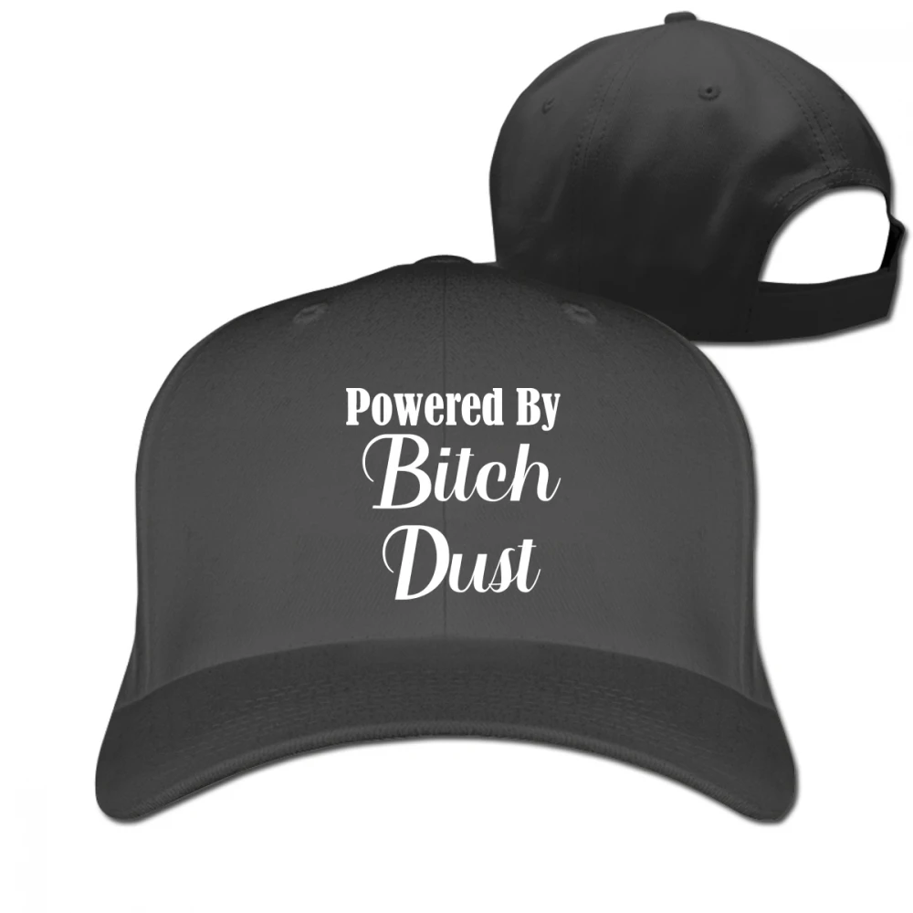 Питание от Bitch Dust Black Унисекс Мужская Женская кепка Truker Регулируемая шляпа для