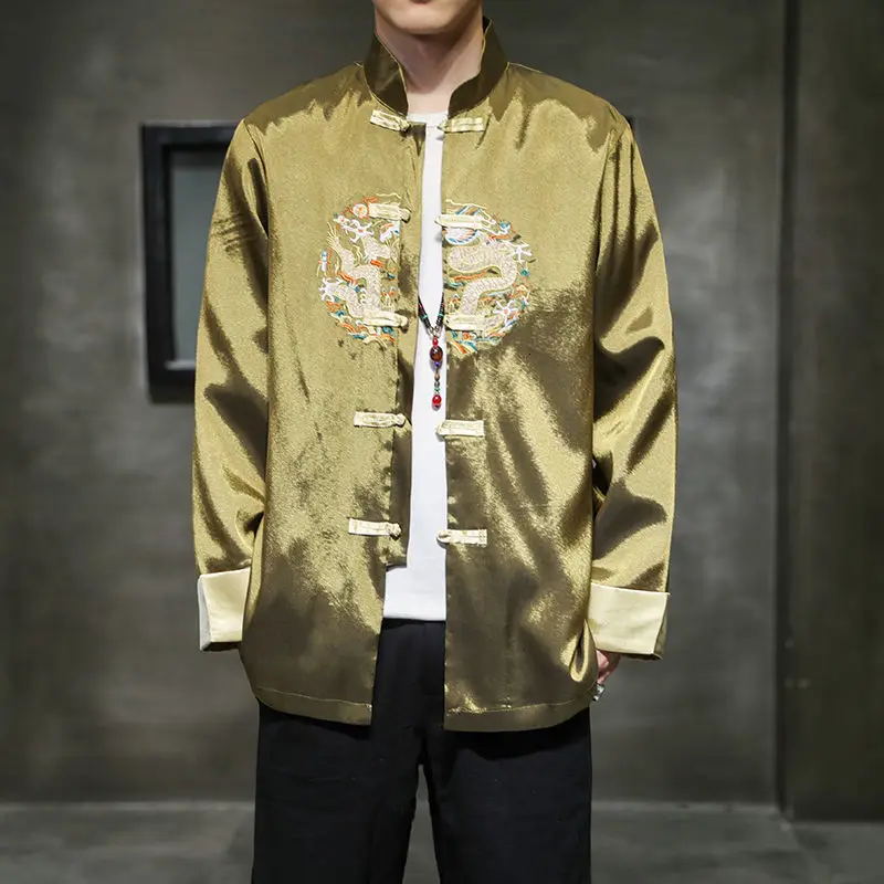 Neploha осень-зима Новые мужские повседневные Куртки Оверсайз китайский Стиль