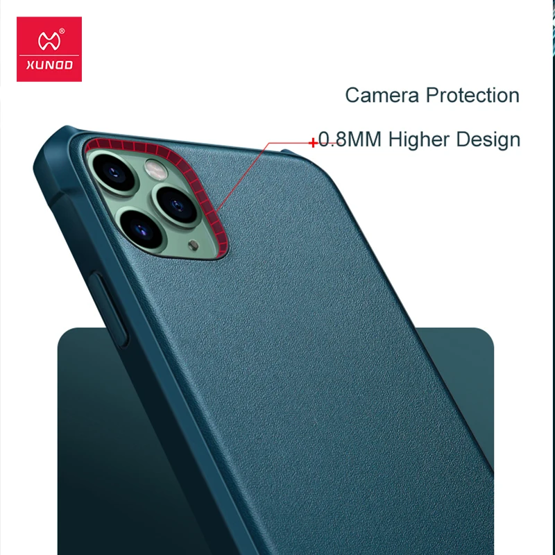 Противоударный чехол для iPhone11 Pro Max из искусственной кожи перчатка Xundd бампер