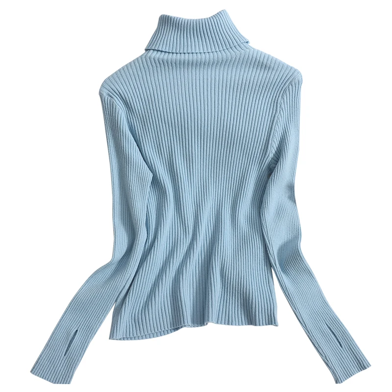 Осенне-зимний базовый мягкий свитер для женщин пуловеры 2021 женский с высоким