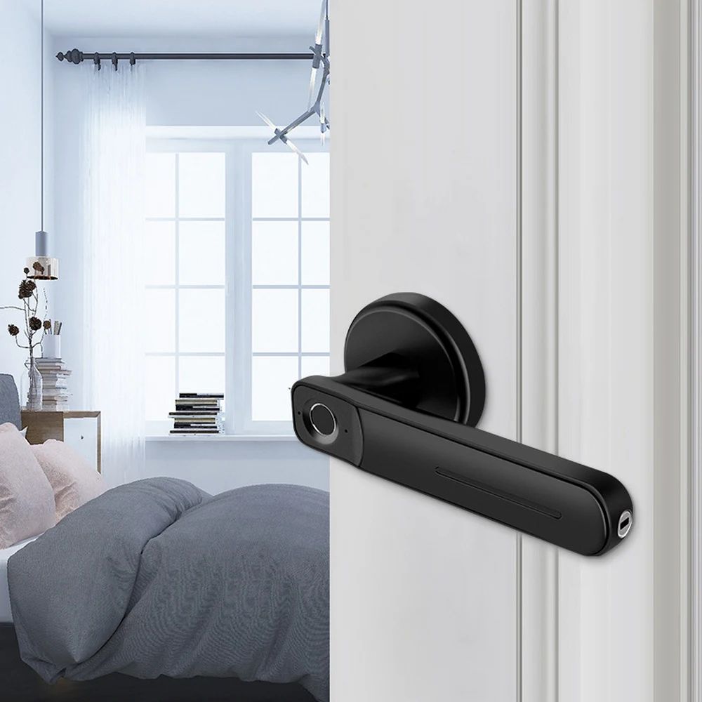 Дверной замок с отпечатком пальца ручка Интеллектуальный USB биометрический