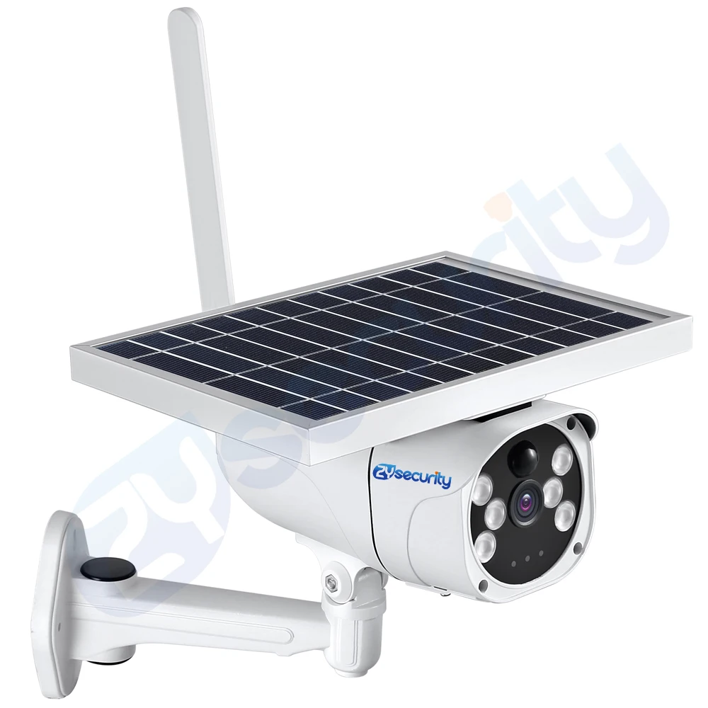1080P Solar Power 4G SIM Card IP Camera Outdoor IP67 PIR Detect Dual Light Video Surveillance Security Wireless Battery Camera