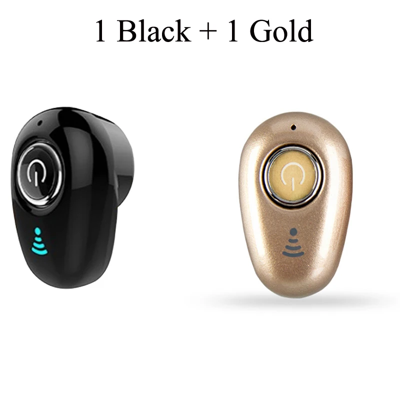 1 Black and 1Gold Для Galaxy buds беспроводные наушники Bluetooth наушники в ухо мини Handsfree невидимые вкладыши с микрофоном для samsung buds huawei - Цвет: 1 Black and 1Gold