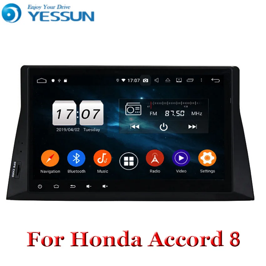 10 1 дюймов DSP Android 9 автомобильное радио GPS головное устройство для Honda accord 8 2008 2009 2010