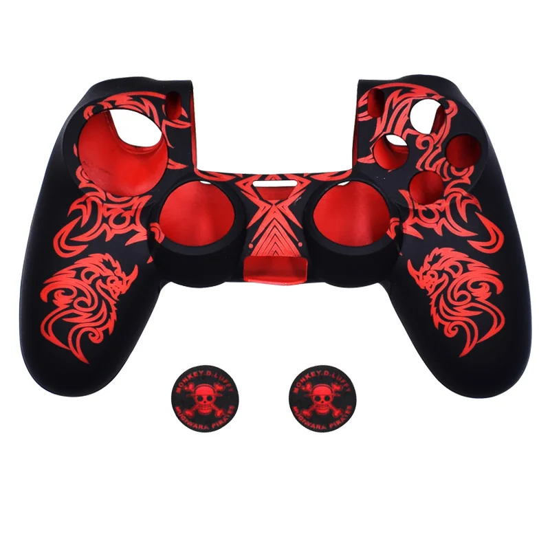PS4/Slim/Pro Soft Silicone Rubs Case Cover For SONY Playstation 4 PS4 Controller Protection Pro Slim Gamepad | Электроника
