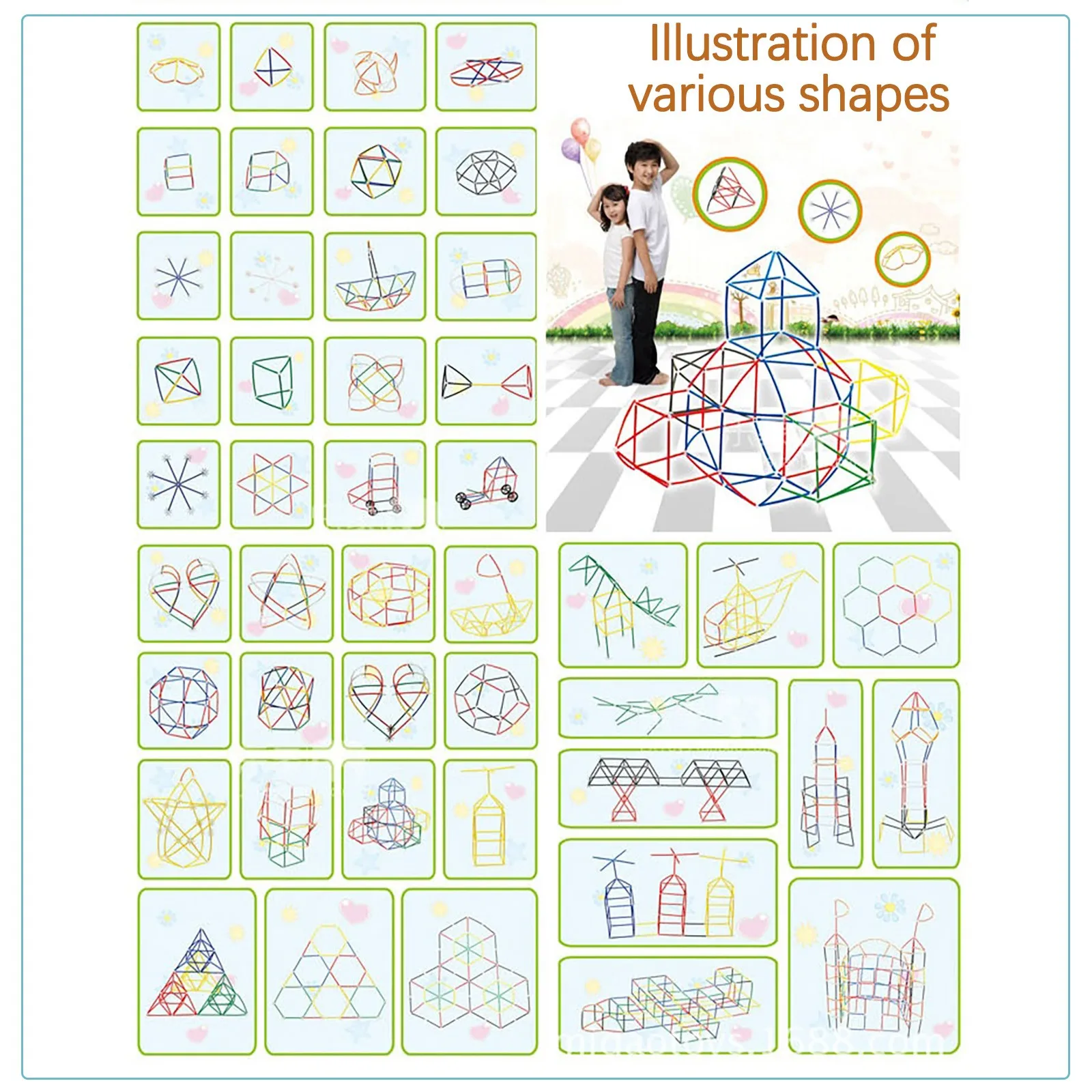 

Kids Construction Fort Building Castles Tunnels Tents Diy Children's Tent Toy Building Building Toy Kits Boys And Girls Juguetes