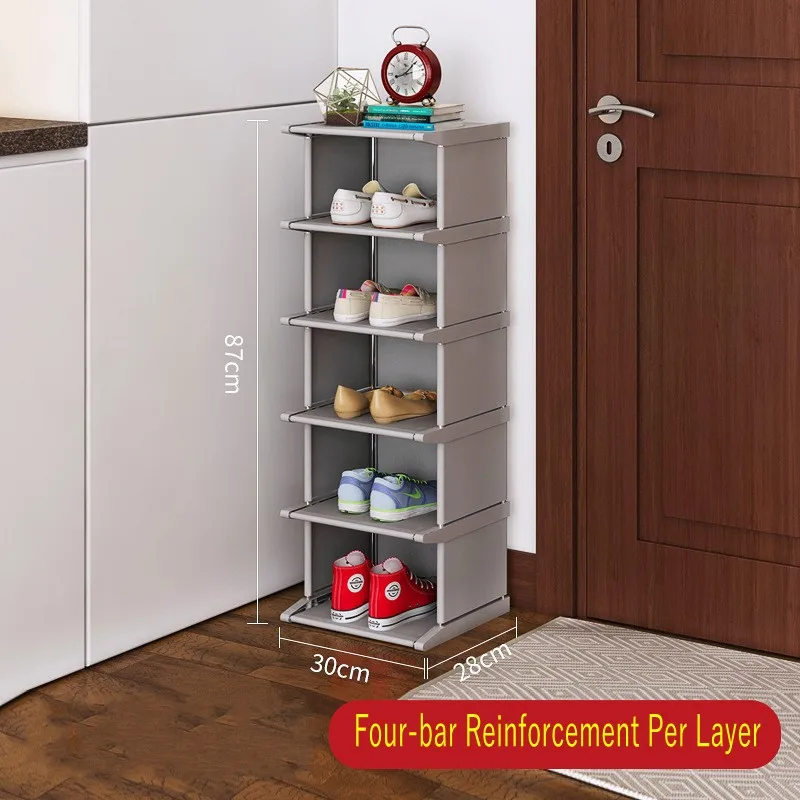 

Metal Non-woven 4/6/8 Layer Shoe Rack Detachable Multilayer Shoe Organizer Shelf Dustproof Large Capacity Shoes Storage Cabinet