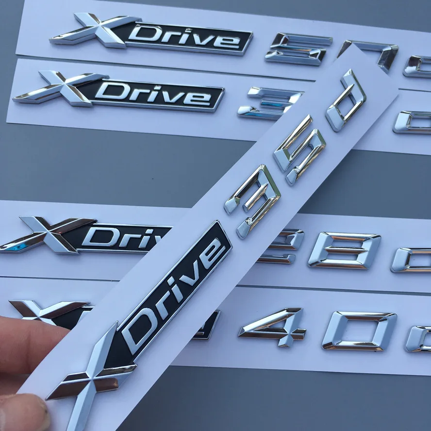 Автомобильные наклейки ABS xdrive аксессуары для стайлинга автомобилей BMW X1 X2 X3 X4 X5 X6