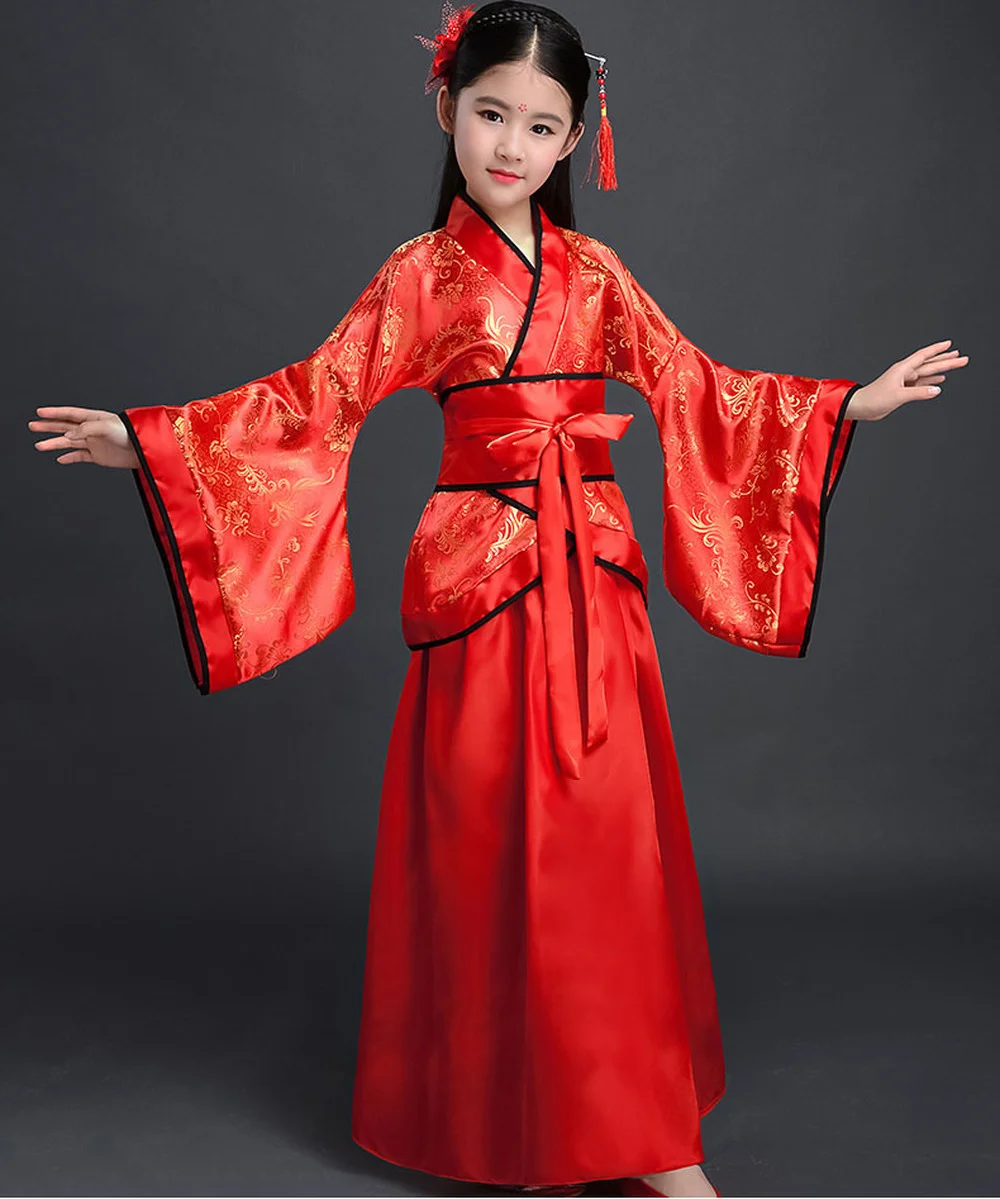 New Arrival Beautiful Chinese National Clothes Girls Vintage Dress Costume Kids Years Eve Dresses for Fancy | Детская одежда и