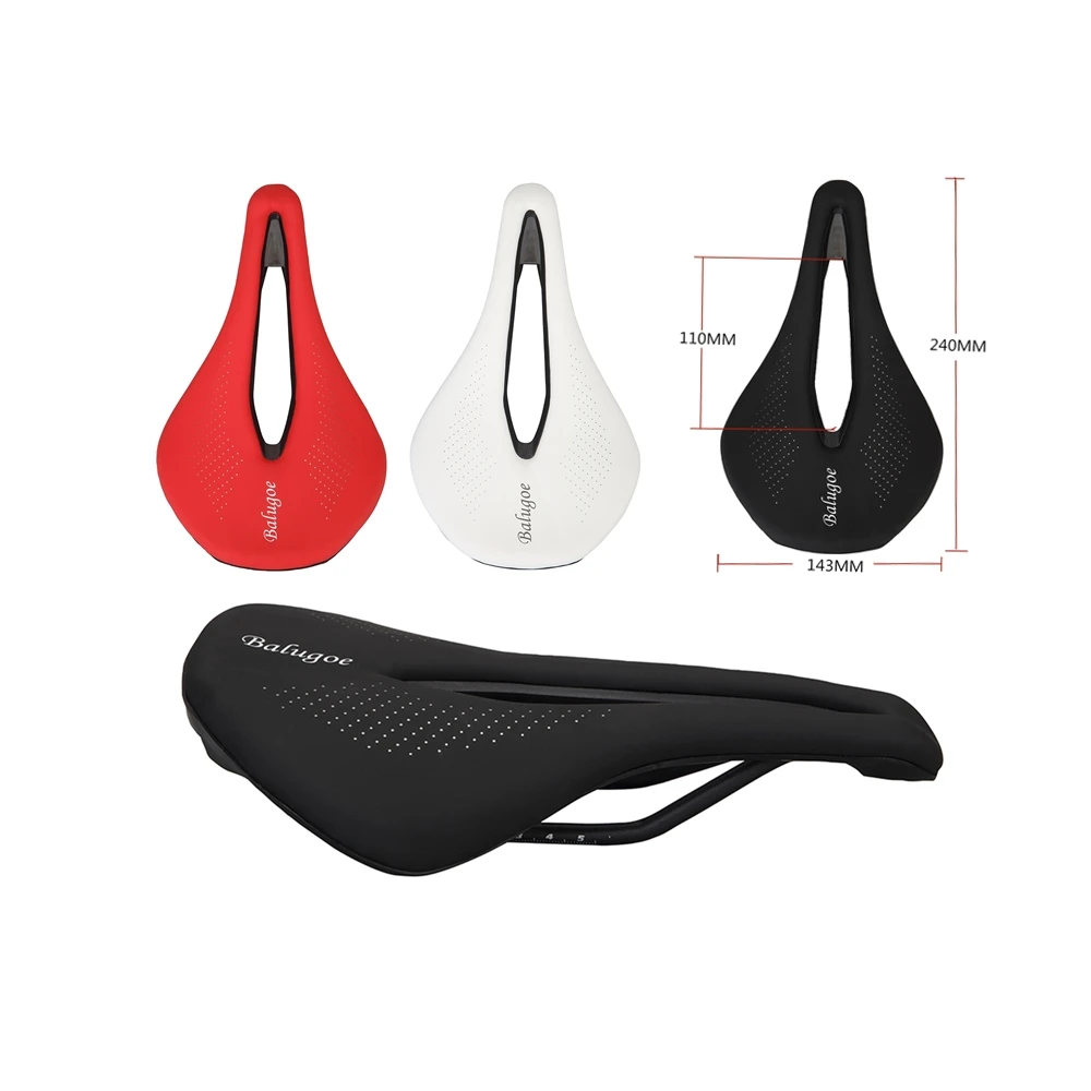 

2022 BALUGOE Bicycle Seat Saddle MTB Road Bike Saddles Mountain Bike Racing Saddle PU Breathable Soft Seat Cushion