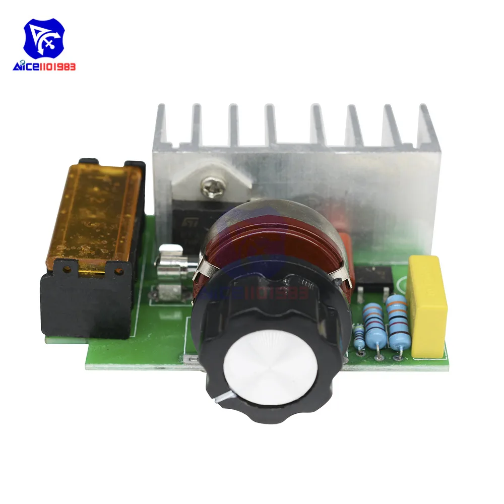 Diymore 4000 Вт AC 220 В SCR Электрический регулятор напряжения Регулируемый регулятор скорости двигателя диммер