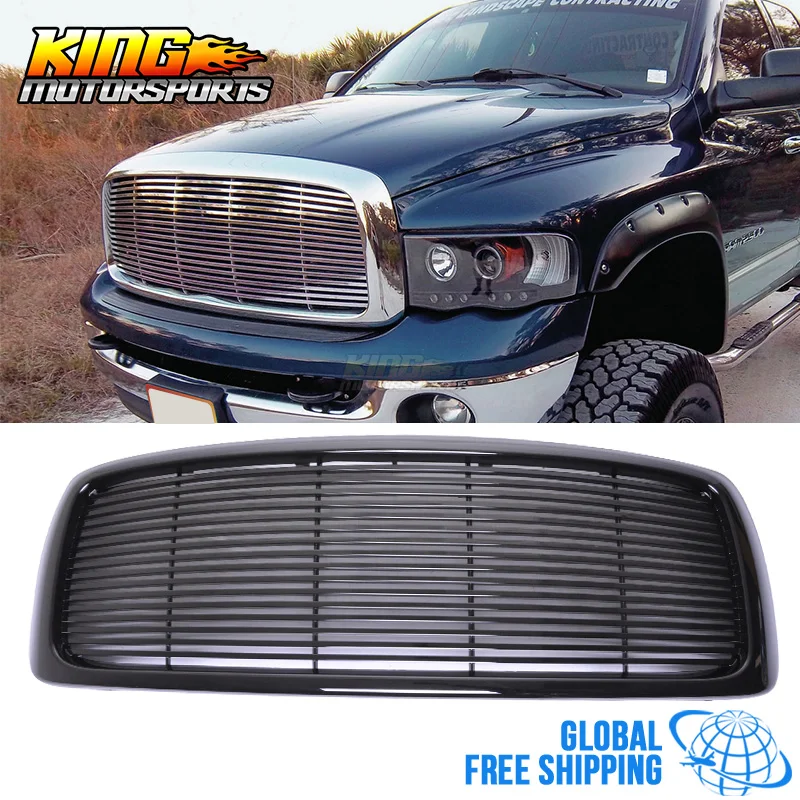 Подходит для 02 05 Dodge Ram 1500 03 2500 3500 сетчатая Передняя решетчатая неокрашенная ABS