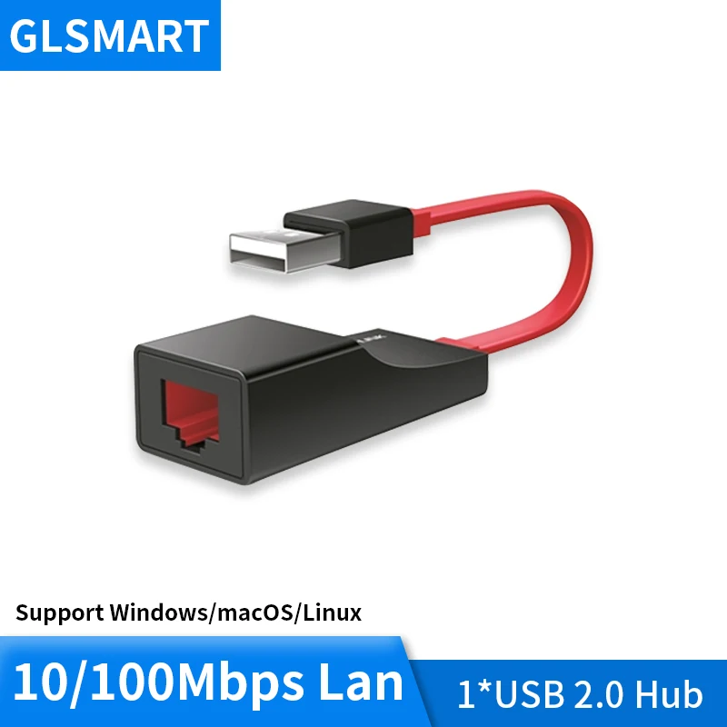 TP-Link TL-UF210 внешний USB2.0 проводной сетевой интернет-адаптер 10/100 м RJ45 Ethernet LAN Порты и