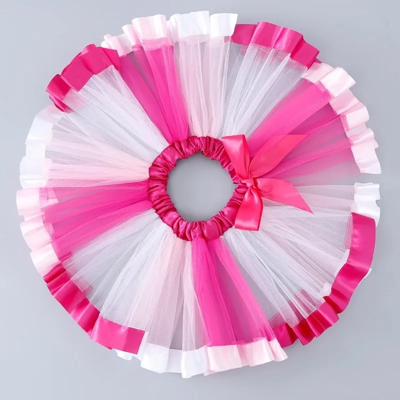 Детская юбка-пачка с радужным бантом на возраст 0-8 лет | Мать и ребенок