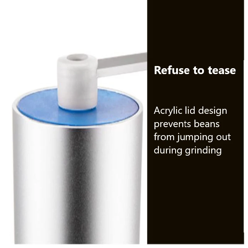 Ручная кофемолка отсек для фасоли большая емкость бытовая кофейная мельница