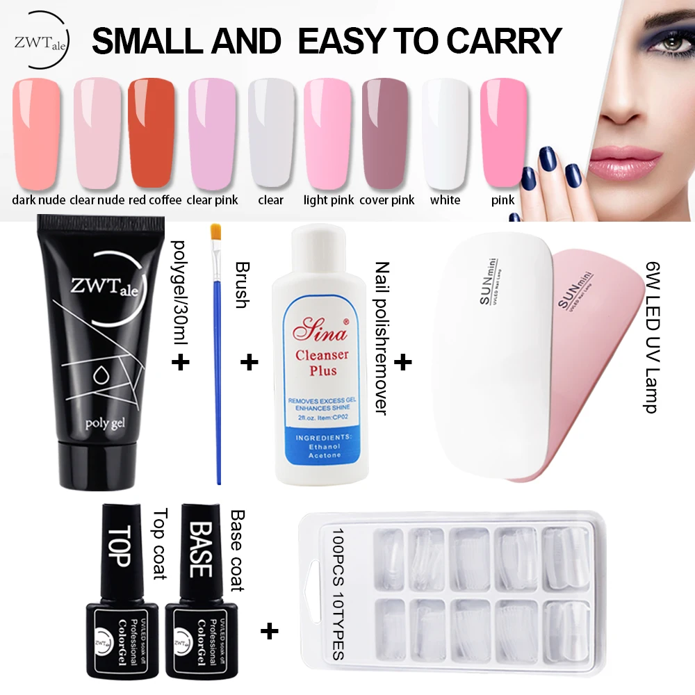 

35g Poly Nail Gel Set Quick Extension Gel Nail Polish UV LED Acrylic Nail Tips Vernis Semi Permanant Uv for Manicure