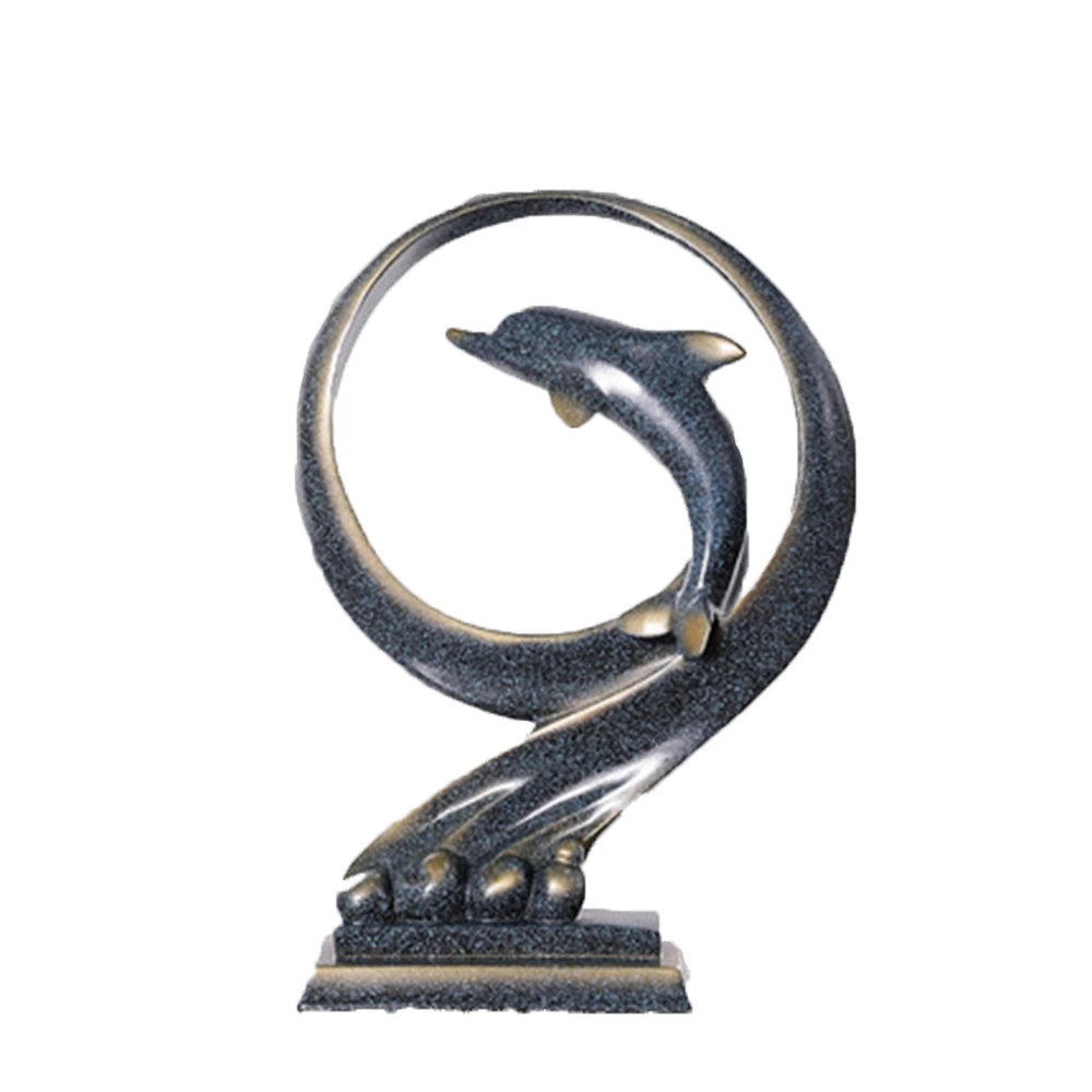 

Nordic Dolphin Posing Home Creative Living Room TV Wine cabinet decoration Modern minimalist resin small set-up