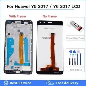 lcd display for huawei nova young 4g lte y6 2017 y5 2017 mya l11 l41 u29 mya l22 l41 lcd display touch screen frame replace free global shipping