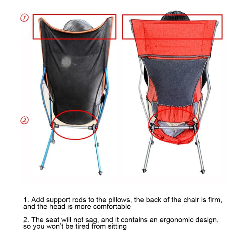 저렴한 접이식 의자 알루미늄 합금 야외 낚시 초경량 휴대용 해변 캠핑 등받이