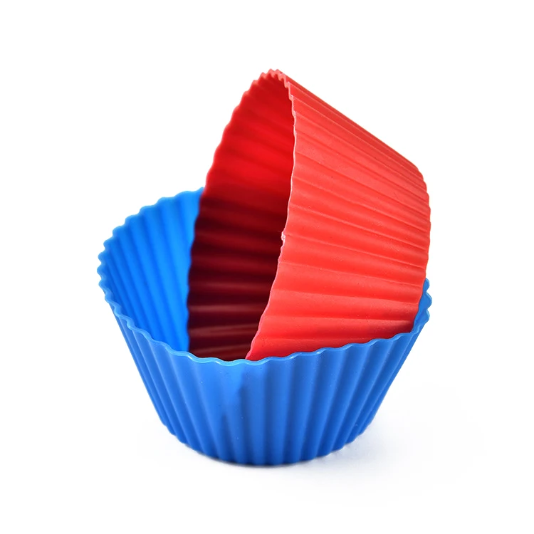 16 шт./лот Форма для кексов Маффин цветная круглая форма силиконовая выпечки
