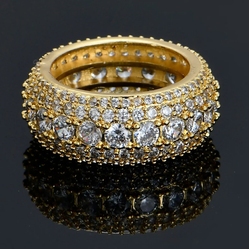 

Новые модные очаровательные цепи из нержавеющей стали в стиле панк Рок вечерние в стиле хип-хоп ювелирные изделия из латуни Полный CZ кольца ...