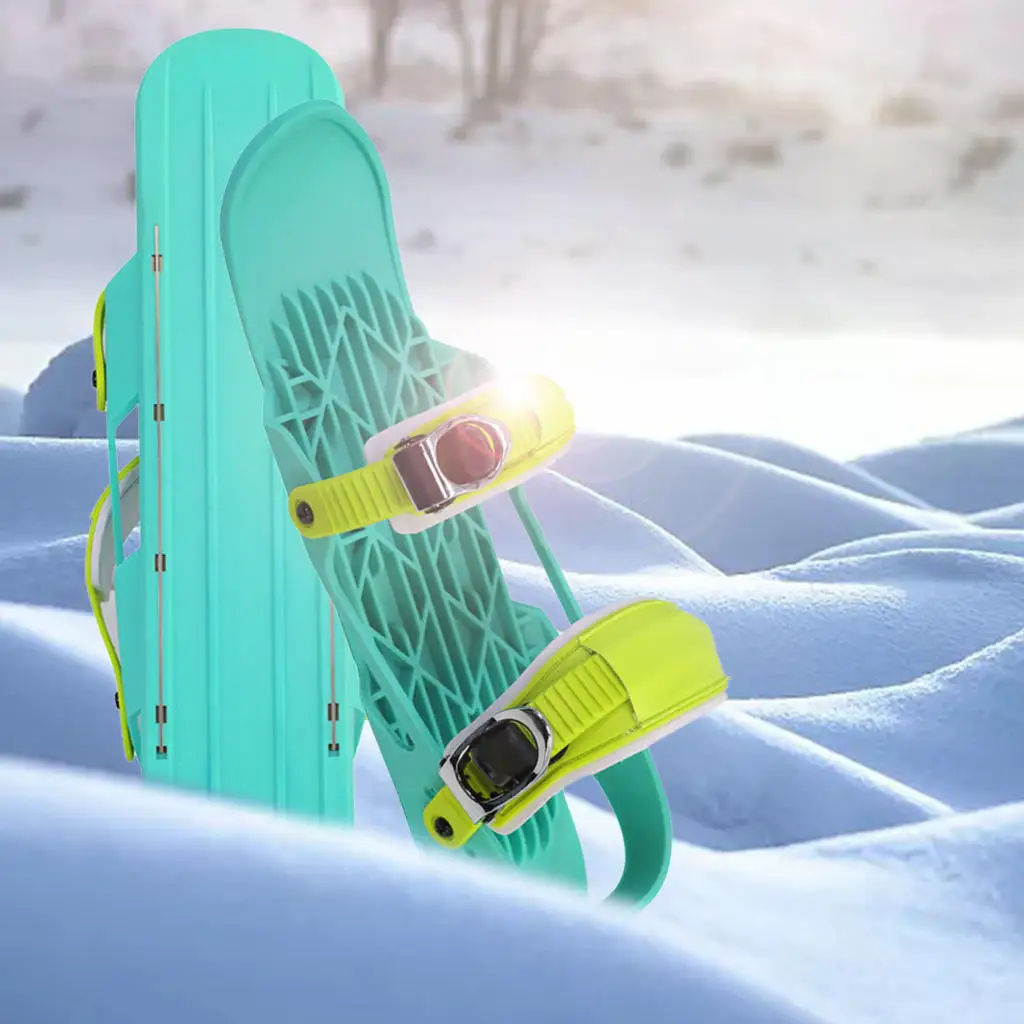 

Мини-коньки для лыж регулируемые насадки Короткие снегоступы для заднего двора зимние Санки