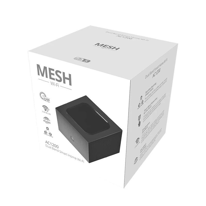 Wifi Mesh Dual Band AC1200 Router 802.11ac Gigabit Whole Home Mesh System Network Router Good Penetrability Easy Setup PK MW6 images - 6