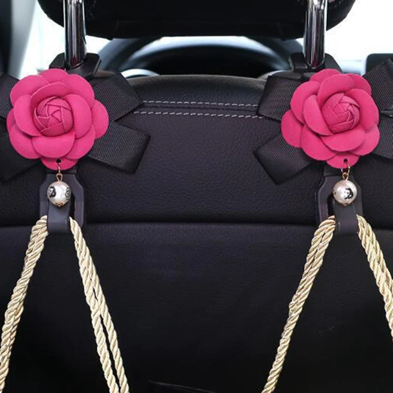 

Camellia Car Hook Creative Chair Back Multi-function Car Hook Car Backrest Seat Storage Hook
