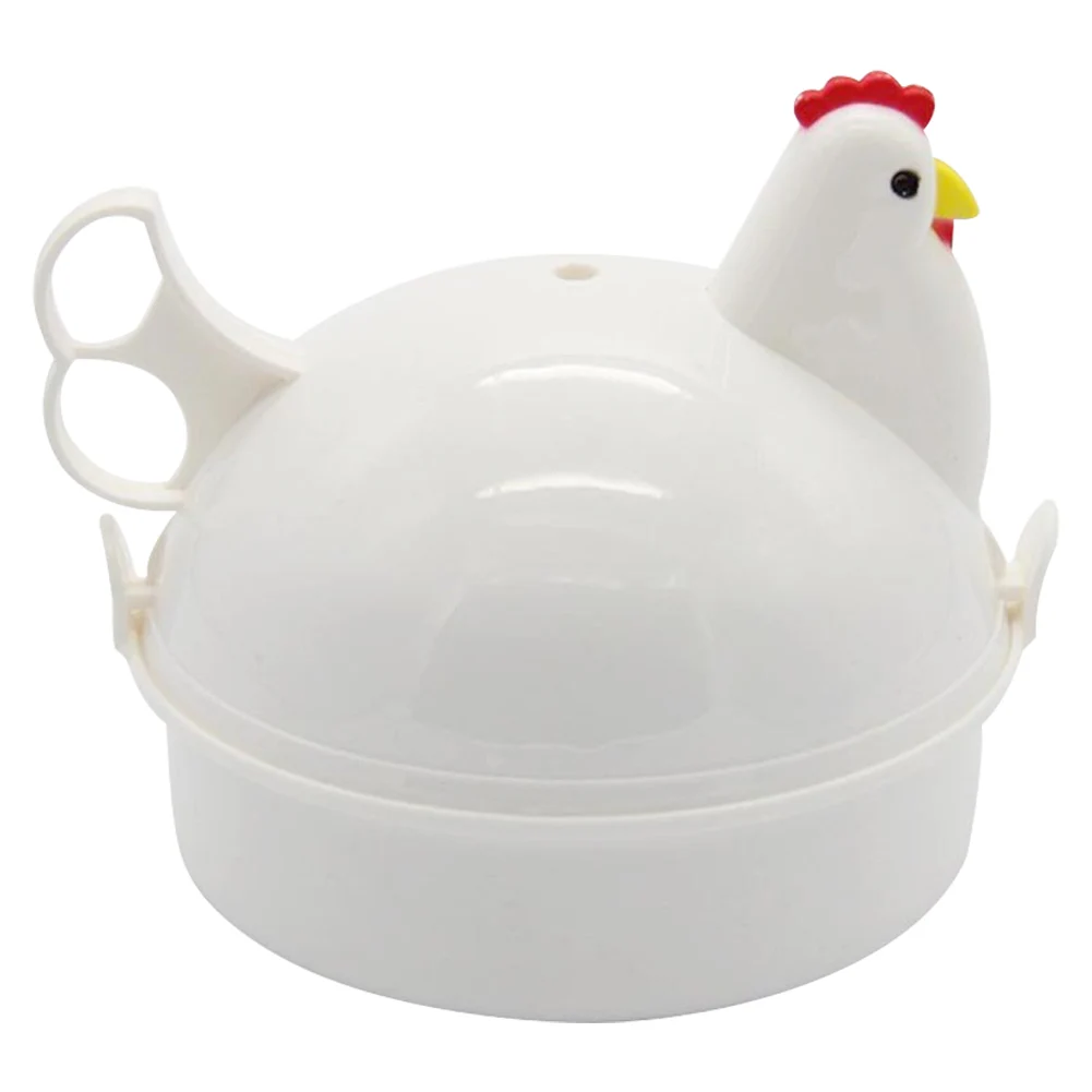 

Kitchen Eggs Steamer Chicken Shaped Microwave 4 Egg Boiler Cooker Novelty Kitchen Cooking Appliances Steamer Home Tool