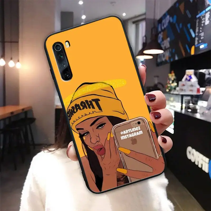 

Afro Black Girl Queen Black Silicone Cover Case For Xiaomi Redmi 4X 5 Plus 6 6A 7 7A 8 8A 9 Note 4 8 T 9 Pro Max Funda