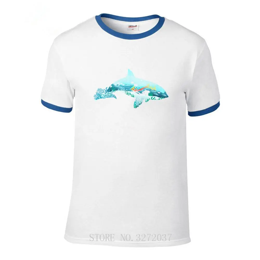 Дельфин Diver Футболка мужская забавная подводная футболка Молодежная брендовая