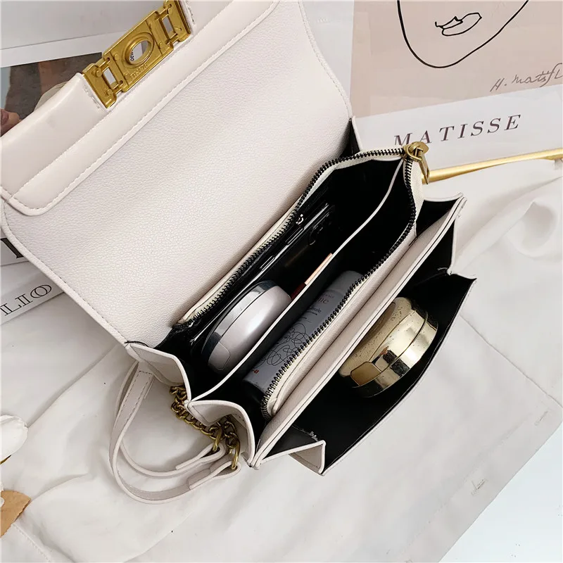 

YILIAN Minimal design this year popular foreign bag female chain cross-body bag small CK female bag small square bag
