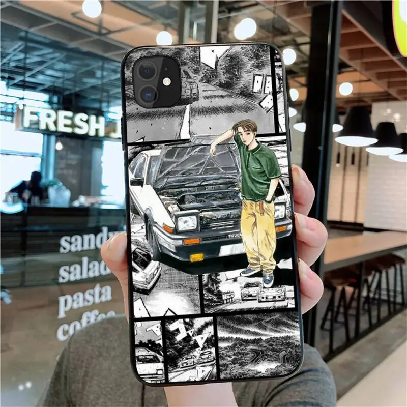 Чехол для телефона Japan Classic Comic Initial D JDM AE86 для iPhone 12 11 Pro Max Mini XS 8 7 6 6S Plus X 5S SE 2020 XR.