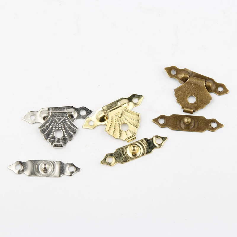 100 шт. 30x18 мм антикварная железная шкатулка для ювелирных изделий с замком и