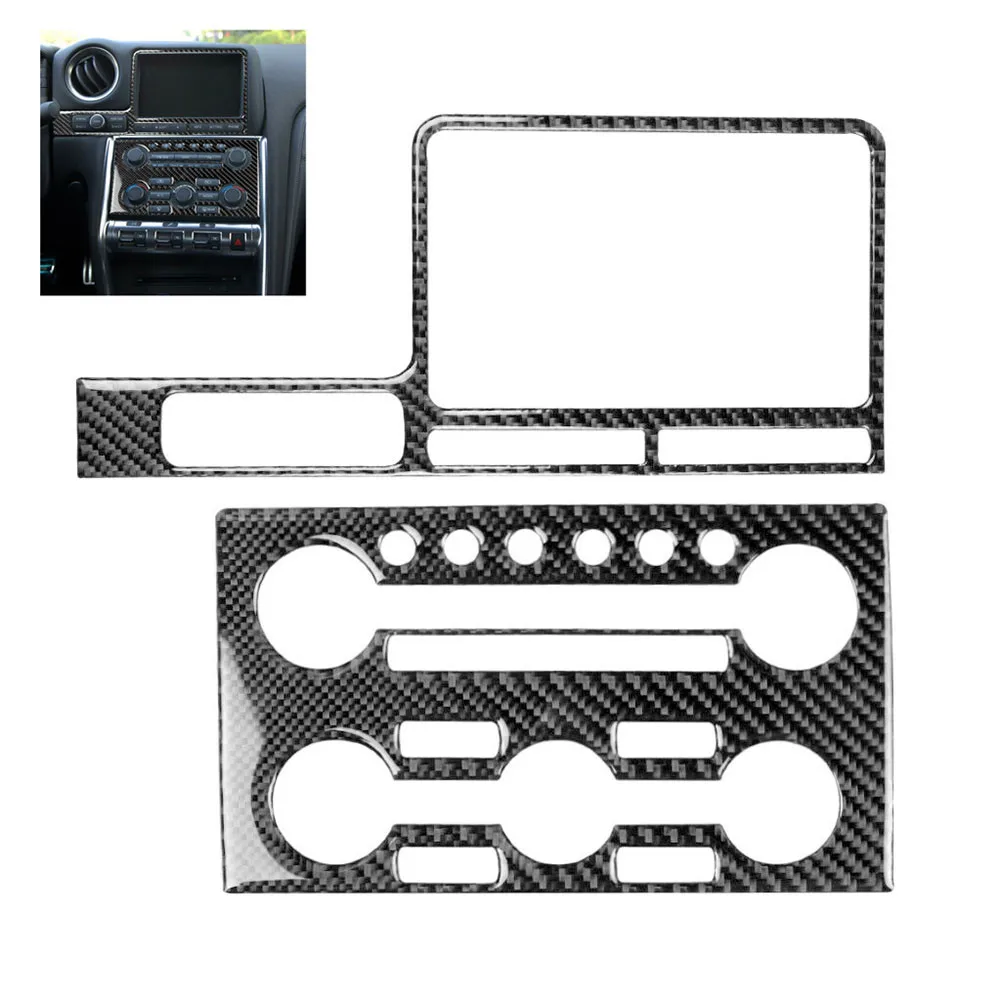 

2Pcs Decorative Stickers Car DIY Dashboard For Nissan GT-R R35 2008-2016