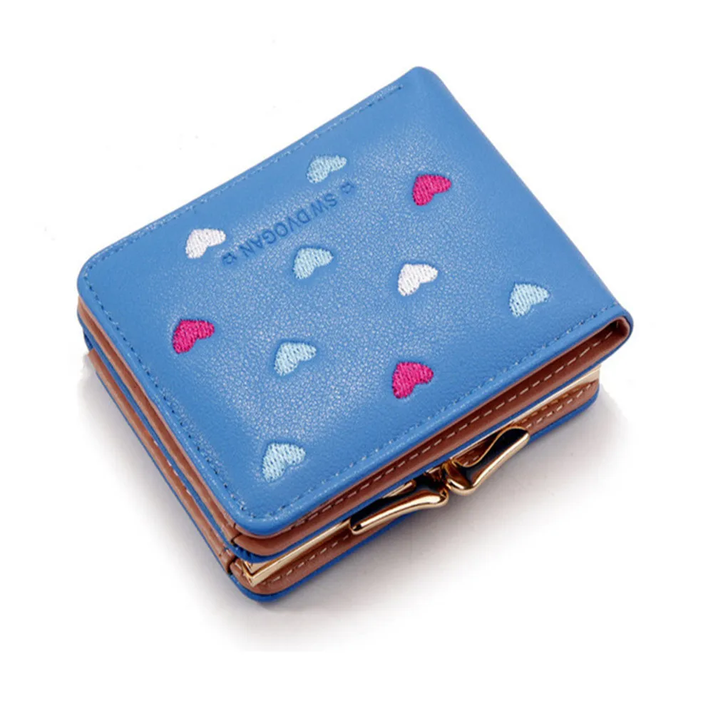 

NO.ONEPAUL New Women's wallet shortwallet Korean version wallet women sequins zero mini wallet embroidered wallet