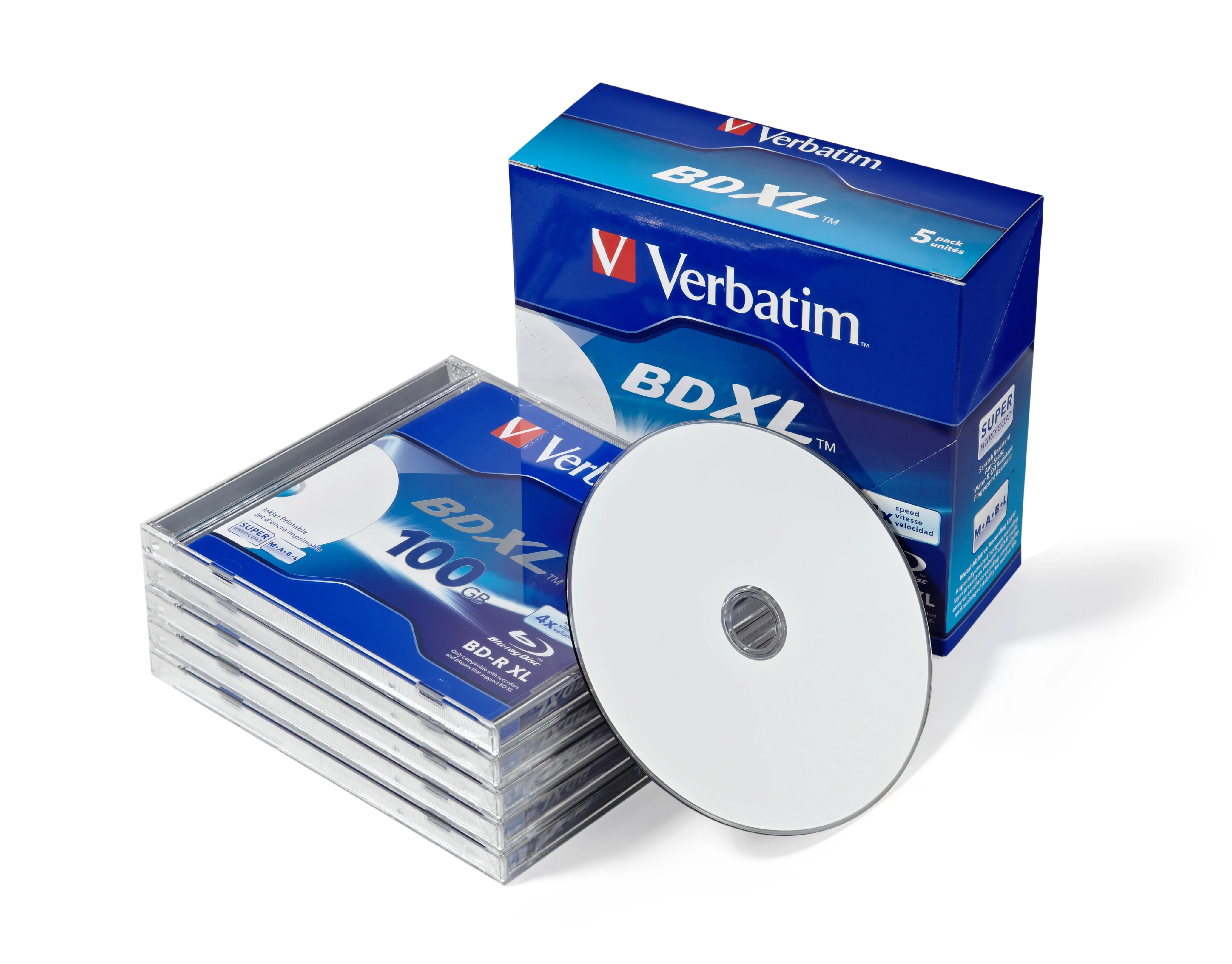 Blue Ray Disc BD-R XL 100GB Triple Layer Bluray DVD BDR 100g  4X 5Pcs/Pack