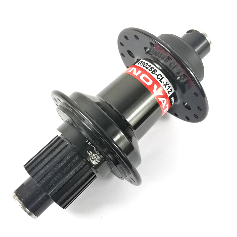 Novatec D902SB-CL-X12 MTB XC AM J-образный диск центральный замок задний хаб 28H 32H Micro Spline 12s Thru axle