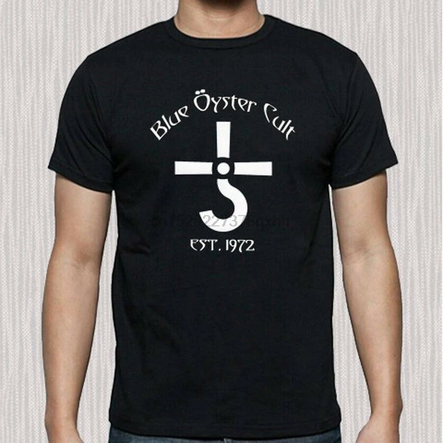 BOC Blue устричный культ est. Мужская черная футболка с логотипом рок-группы размер от