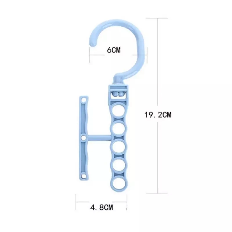 

Rotating Five-hole Magic Hanger with Handle for Sorting and Drying Creative Closet Organizer Folding Clothes & Scarf Drying Rack