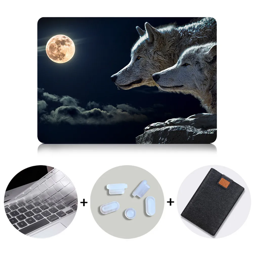 MTT чехол с милым котом и собакой для Macbook Air 11 13 Pro retina 13 15 с сенсорной панелью для mac book 12 дюймов Сумка для ноутбука с животными - Цвет: MB13