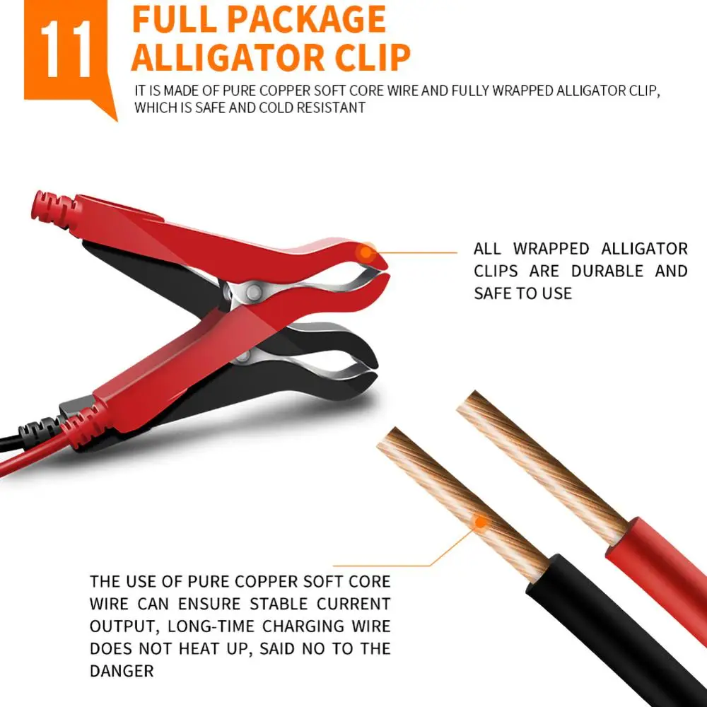 Автоматическое зарядное устройство для аккумулятора автомобиля 12/24 В 8 А с