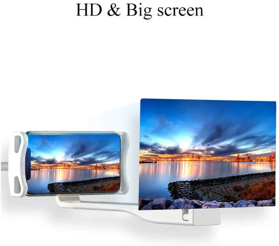 

Mobile Phone High Definition Projection Bracket Adjustable Flexible All Angles Phone Tablet Holder 3D HD Screen Magnifier
