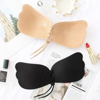 wasteheart black invisible bra strapless underwear sexy lingerie seamless party wedding cup a b c d female adhesive bras brazier