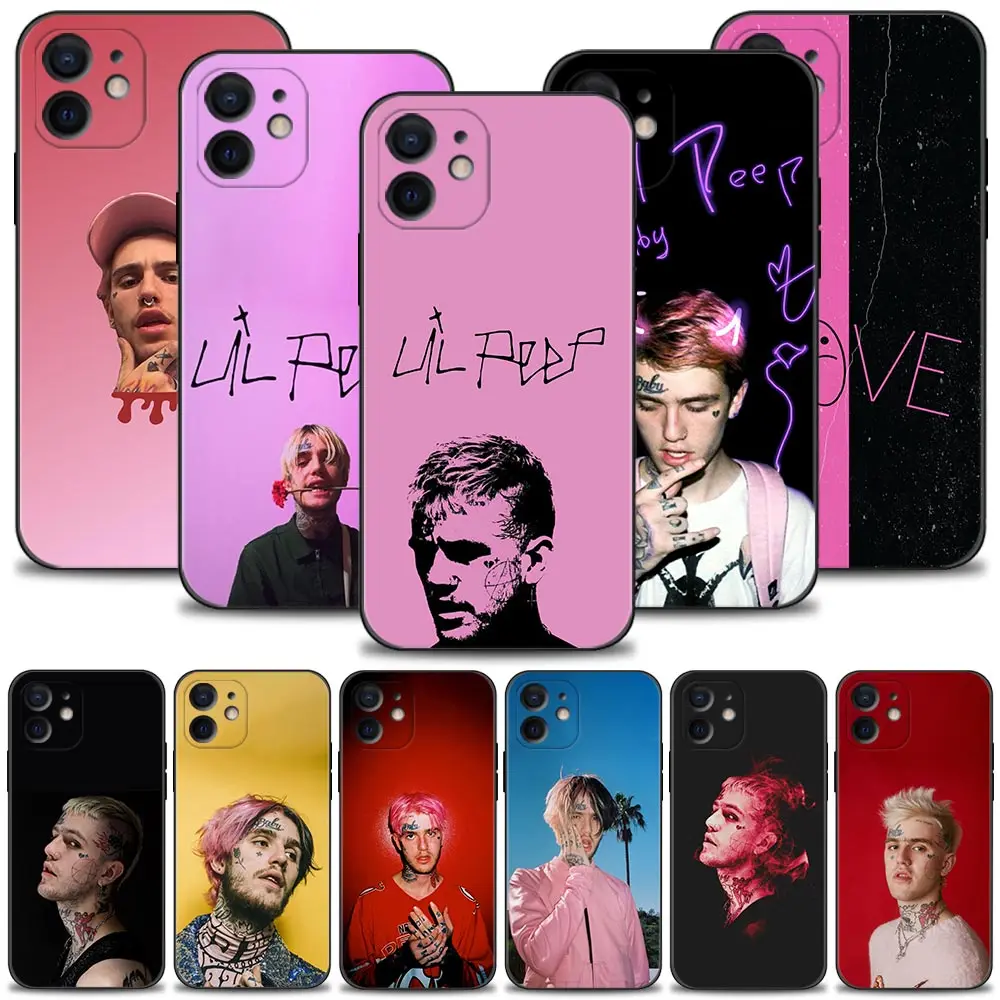 Силиконовый чехол для iPhone 12 11 Pro Max Mini X XR XS 7 8 6s Plus SE 2020 противоударный мягкий Lil Peep Bo
