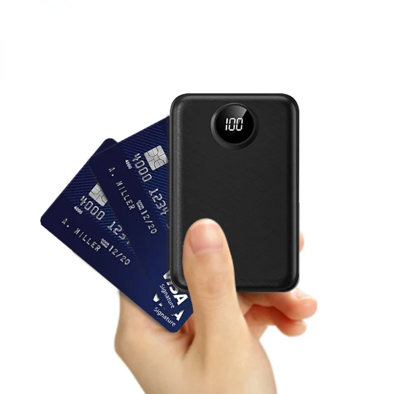 

Mini Power Bank 10000mAh Portable Charger Micro USB Type C Fast Charging Powerbank External Battery Charger For Xiaomi