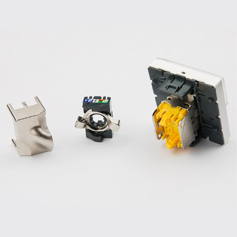 10 шт. поворотный Экранированный модуль Legrand style CAT6A RJ45 FTP keystone французский 76576 |