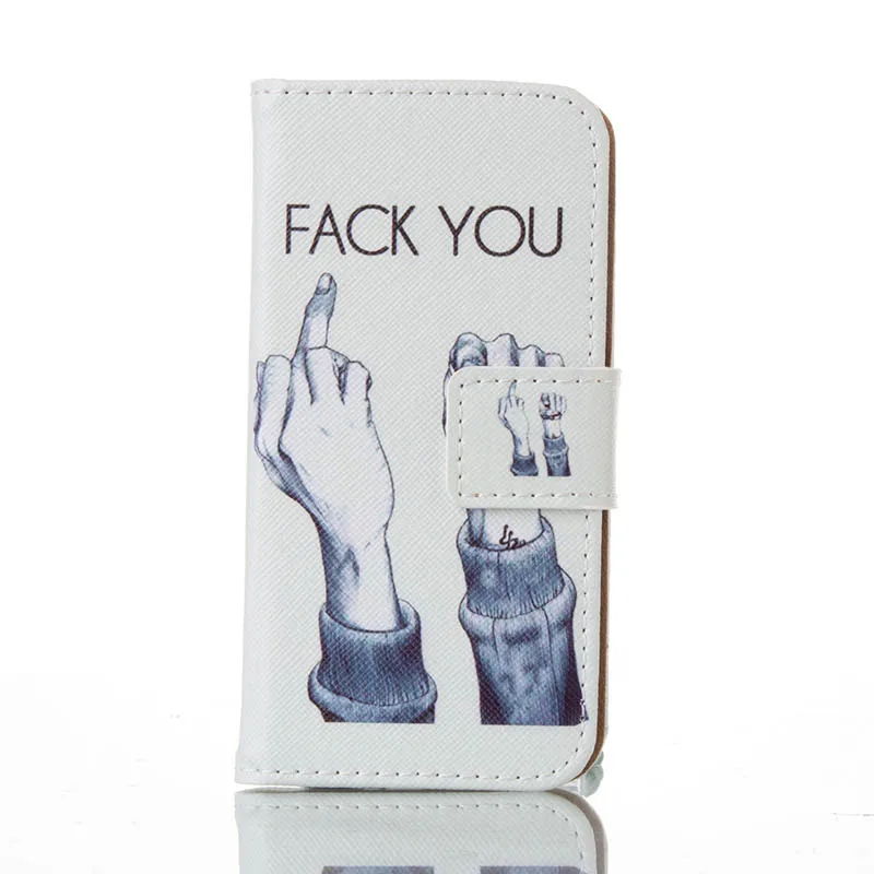 Fuck You Чехол флип-чехол для телефона из искусственной кожи для samsung Galaxy S10 S10e S9 S8 плюс J4 J6 A6 A7 A8 A9 J330 J530 J730 J310 J510 крышка - Цвет: Fuck You
