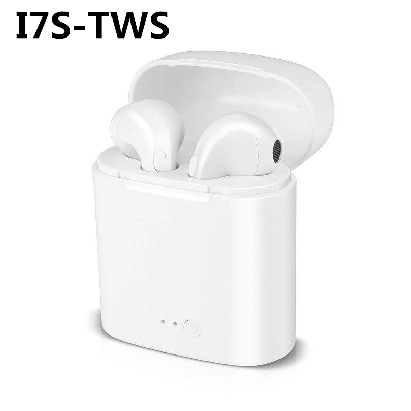 I7S-WHITE I12 tws Bluetooth Наушники Беспроводные спортивные наушники для iPhone xiaomi huawei сенсорное управление наушники объемный звук зарядный чехол - Цвет: I7S-WHITE