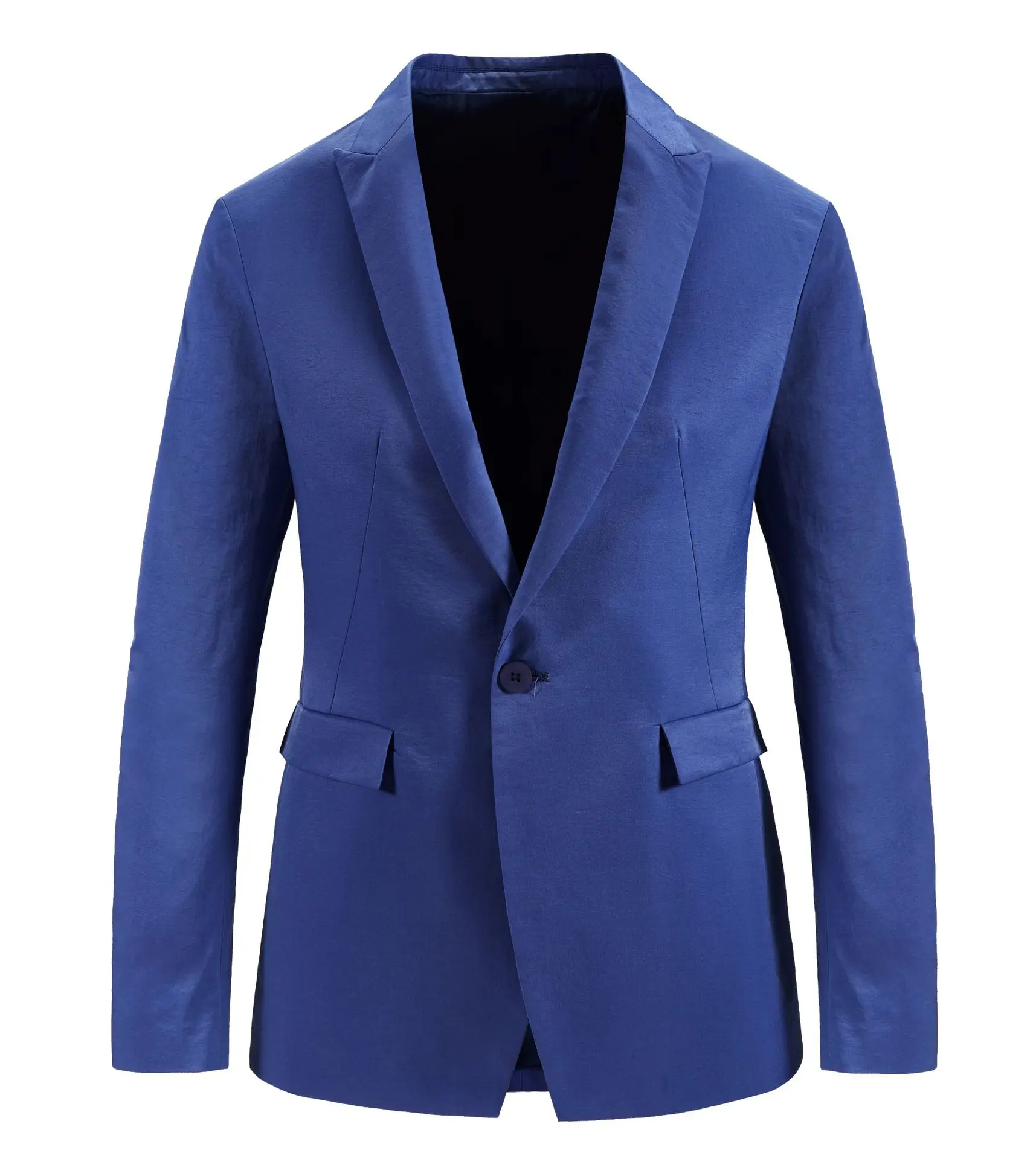 Желтый мужской костюм повседневный приталенный пиджак в деловом стиле плюс